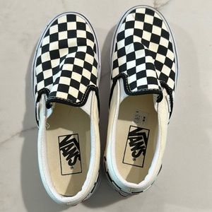 Black and white checkered vans
